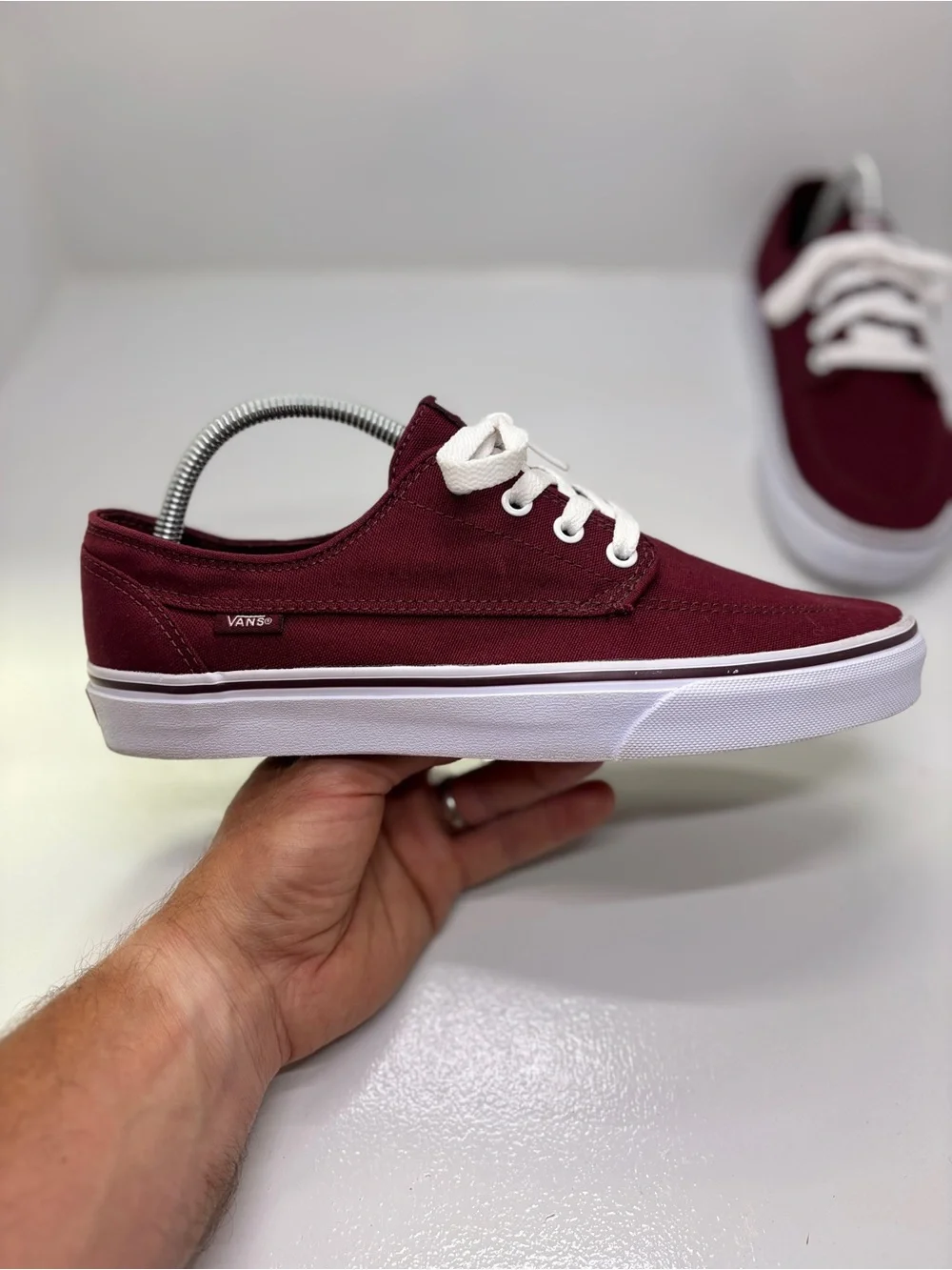 Vans Authentic Port Royale Burgundy Canvas Skate Shoes Men’s 9 Women’s 10.5